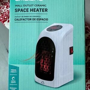 White Ceramic Wall Outlet Space Heater